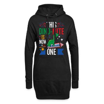 Ce dinomite est maintenant de cinq dinosaures 4 juillet - Sweat-shirt à capuche long Femme - noir - Devant