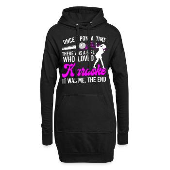 Karaoke Singer Once Upon A Time - Hoodie-Kleid - Schwarz - Vorne
