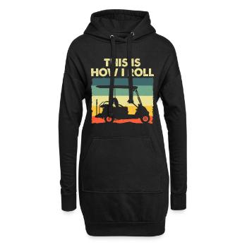 Lustiges Golfwagen-Design für Männer Frauen Kinder Golfer G - Hoodie-Kleid - Schwarz - Vorne