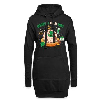 Offizielles Schlaf Shirt Sleepy Cat St. Patrick's - Hoodie-Kleid - Schwarz - Vorne