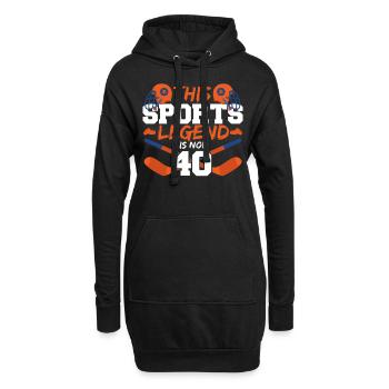 This sports legend is now 40, ice hockey game - Hoodie Dress - black - Front