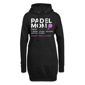 Padel Tennis - Hoodie-Kleid - Schwarz - Vorne
