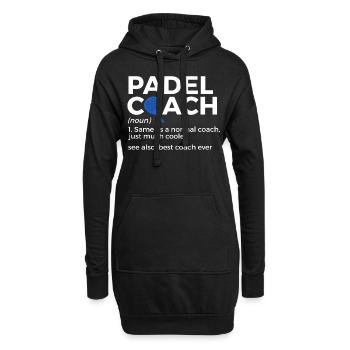 Padel Tennis - Hoodie-Kleid - Schwarz - Vorne