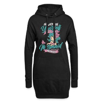 Mermaid Fable Mermaids Contes de fées - Sweat-shirt à capuche long Femme - noir - Devant