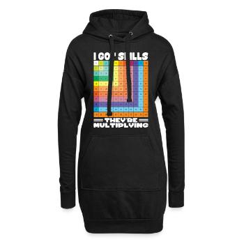 Cadeau de professeur de mathématiques - T-shirt de mathématiques - Sweat-shirt à capuche long Femme - noir - Devant