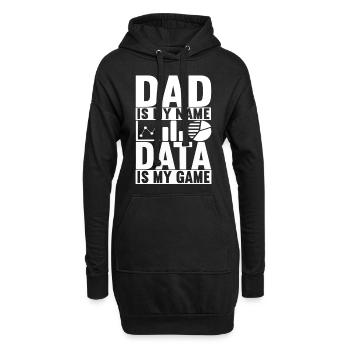 Analyste de données Data Scientist - Sweat-shirt à capuche long Femme - noir - Devant
