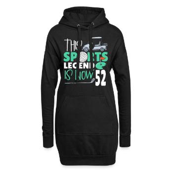 Cette légende du sport a maintenant 52 ans, jeu de golf 52. - Sweat-shirt à capuche long Femme - noir - Devant