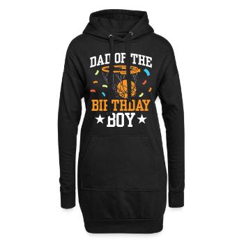 Dad Of The Birthday Boy - Hoodie-Kleid - Schwarz - Vorne