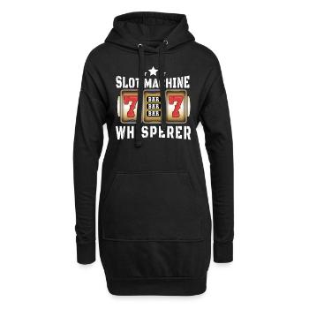 Kasino Glücksspiel Spielautomat Kartenspiel - Hoodie-Kleid - Schwarz - Vorne