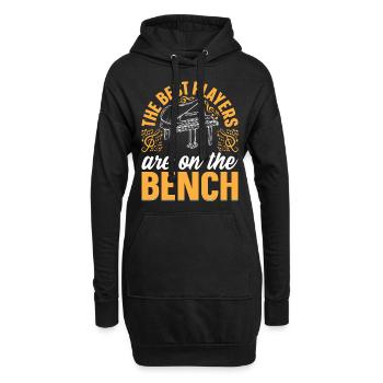 Les meilleurs joueurs sont sur le banc I Pianiste P - Sweat-shirt à capuche long Femme - noir - Devant