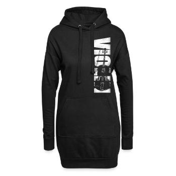 Violin Violinist Vintage Violin - Hoodie-Kleid - Schwarz - Vorne