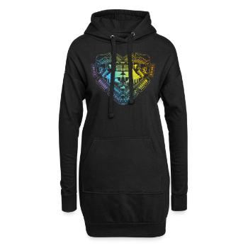 Piano Heart - Piano Keyboard Player Keyboardist Pi - Hoodie-Kleid - Schwarz - Vorne