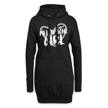 Musicien Mellophone - Sweat-shirt à capuche long Femme - noir - Devant
