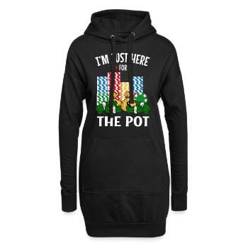 Casino Gambling Slot Machine à sous Jeu de cartes - Sweat-shirt à capuche long Femme - noir - Devant