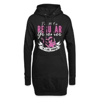 Toiletteur pour animaux de compagnie Je ne suis pas un toiletteur de salon d’animaux régulier - Sweat-shirt à capuche long Femme - noir - Devant
