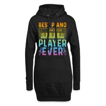 Pianist Keyboard Piano Player - Best Piano Player - Hoodie-Kleid - Schwarz - Vorne