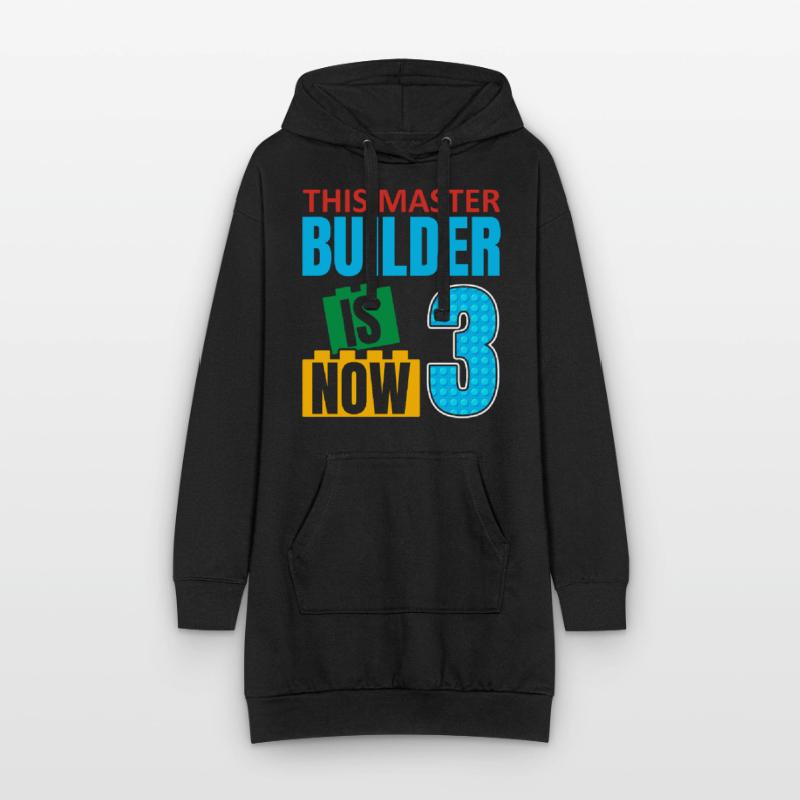 Ce constructeur est maintenant 3, blocs de jouets 3. Sweat-shirt à capuche long Femme