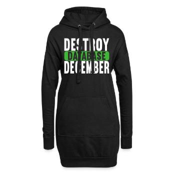 Programmeur Informaticien - Sweat-shirt à capuche long Femme - noir - Devant