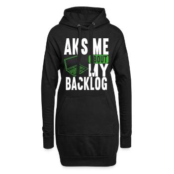 Programmeur Informaticien - Sweat-shirt à capuche long Femme - noir - Devant