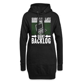 Programmeur Informaticien - Sweat-shirt à capuche long Femme - noir - Devant