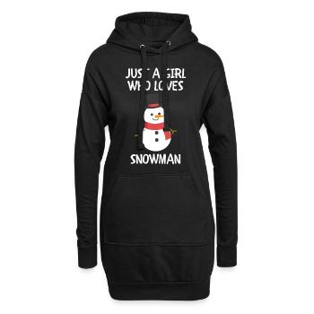 Joyeux Noël Drôle de Chemise de Noël - Sweat-shirt à capuche long Femme - noir - Devant