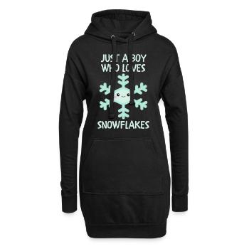 Merry Christmas Lustiges Weihnachtsshirt - Hoodie-Kleid - Schwarz - Vorne