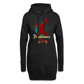Breakdance Jeunes Breakdancers Danse - Sweat-shirt à capuche long Femme - noir - Devant