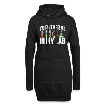Lab Technician I'd Rather Be In Healthcare Medical - Hoodie Dress - black - Front