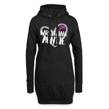 Lutte - Sweat-shirt à capuche long Femme - noir - Devant
