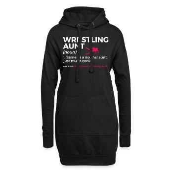 Lutte - Sweat-shirt à capuche long Femme - noir - Devant
