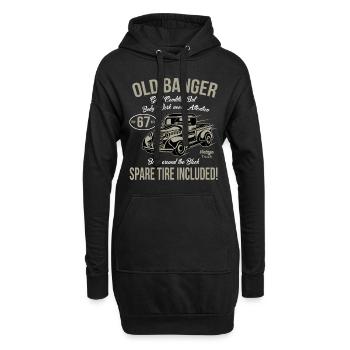 67. Geburtstag Vintage Old Banger 67 Jahre alte Herren - Hoodie-Kleid - Schwarz - Vorne