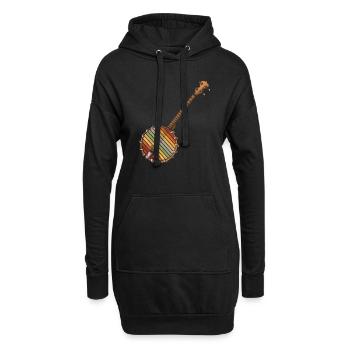 Banjo Shirts For Men Bluegrass Appalachia Folk - Hoodie-Kleid - Schwarz - Vorne