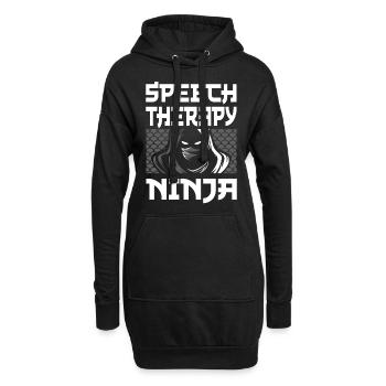 Speech Therapist Therapy Assistant - Hoodie-Kleid - Schwarz - Vorne