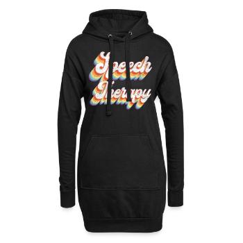 Speech Therapist Therapy Assistant - Hoodie-Kleid - Schwarz - Vorne