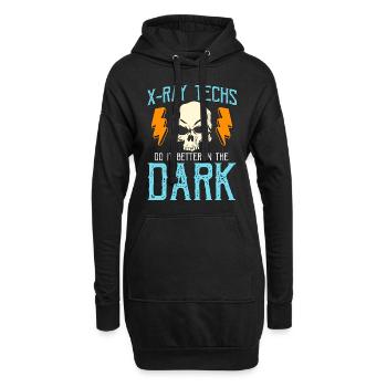 X-Ray Techs Do It Better Skeleton X-ray Technician - Hoodie-Kleid - Schwarz - Vorne