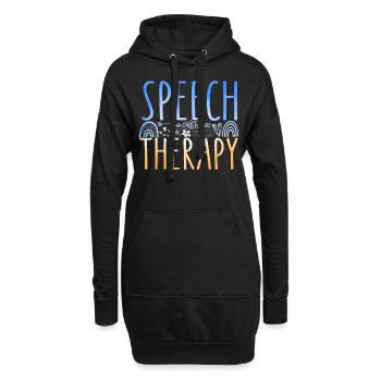 Speech Therapist Therapy Assistant - Hoodie-Kleid - Schwarz - Vorne