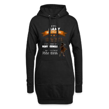 Je suis une Mamy Bricoleuse cool et super - Sweat-shirt à capuche long Femme - noir - Devant
