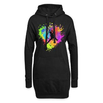 Freestyle Roller - Hoodie-Kleid - Schwarz - Vorne