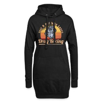 Rennfahrer Rennwagen Tuning Rennsport Motorsport - Hoodie-Kleid - Schwarz - Vorne