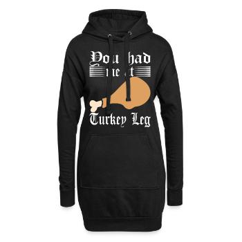 Ren Festival Renaissance Festival - Hoodie-Kleid - Schwarz - Vorne