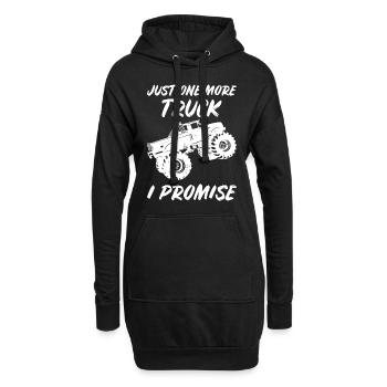Nur noch ein Truck, ich verspreche lustiges Monster Truckh - Hoodie-Kleid - Schwarz - Vorne