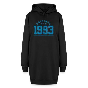 30 ans né en 1993 rétro 30e anniversaire - Sweat-shirt à capuche long Femme - noir - Devant