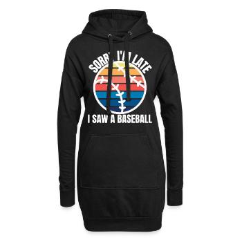 Basketball Lustig Basket Basketballer - Hoodie-Kleid - Schwarz - Vorne