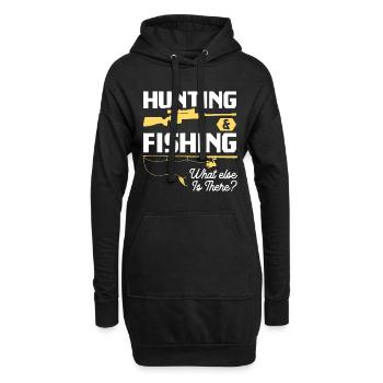 Chasse et pêche What Else is There - Funny Fishe - Sweat-shirt à capuche long Femme - noir - Devant