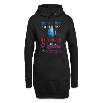 Karaoke Singer Good Girls Go To - Hoodie-Kleid - Schwarz - Vorne