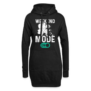 Bass Guitarist Bass Guitar Player - Weekend Mode O - Hoodie-Kleid - Schwarz - Vorne