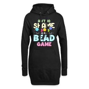 Beading Ain't No Shame In My Jewelry Making Beader - Hoodie-Kleid - Schwarz - Vorne