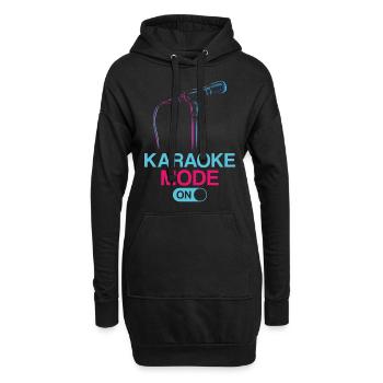Karaoke Singer Karaoke Mode On - Hoodie-Kleid - Schwarz - Vorne