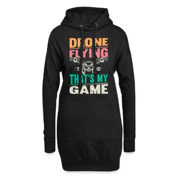 Pilote de drone quadricoptère - Drone volant C’est mon Ga - Sweat-shirt à capuche long Femme - noir - Devant