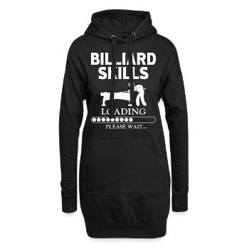Billiards Pool Player Ball Vintage - Hoodie-Kleid - Schwarz - Vorne